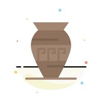 amfora oude pot emoji's pot Griekenland abstract vlak kleur icoon sjabloon vector