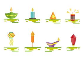 Gratis Diwali Fire Cracker Pictogrammen Vector