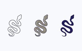 slang lijn en glyph icoon, vector illustratie