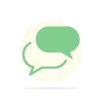 chatten babbelen sms mail abstract cirkel achtergrond vlak kleur icoon vector