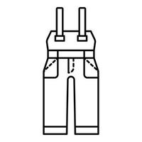 veiligheid werkkleding icoon, schets stijl vector