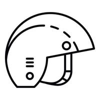 snowboard helm icoon, schets stijl vector