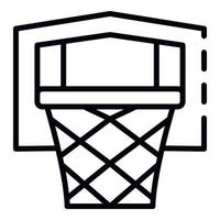 basketbal uitrusting icoon, schets stijl vector