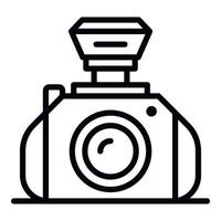 professioneel camera icoon, schets stijl vector