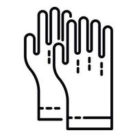 rubber handschoenen icoon, schets stijl vector