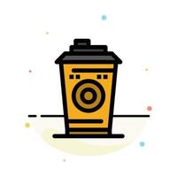 koffie mok Starbucks zwart koffie abstract vlak kleur icoon sjabloon vector