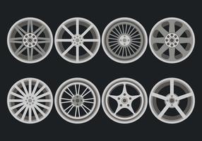 Alloy Wheels Vector Pictogrammen