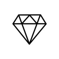 diamant vector pictogram