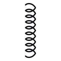 kabel spoel icoon, schets stijl vector