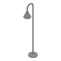 staal kamer lamp icoon, isometrische stijl vector