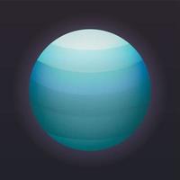 Uranus planeet icoon, isometrische stijl vector