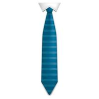 blauw lijn stropdas icoon, realistisch stijl vector