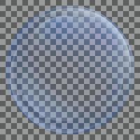 zeep ronde bubbel icoon, realistisch stijl vector