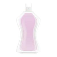 roze parfum fles icoon, realistisch stijl vector