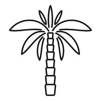 palm fabriek icoon schets vector. kokosnoot boom vector