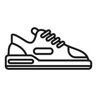 sneaker icoon schets vector. sport schoen vector