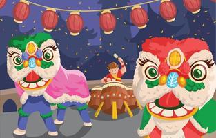 chinees nieuwjaarsfestival vector