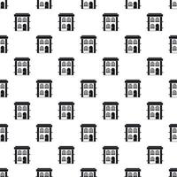 twee verdiepingen woon- huis patroon, gemakkelijk stijl vector