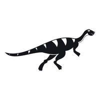 gallimimus dinosaurus icoon, gemakkelijk stijl vector