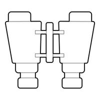 verrekijker icoon, schets stijl vector