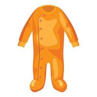 jumpsuit voor baby icoon, tekenfilm stijl vector