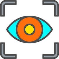 oog scanner vector icoon