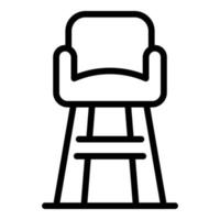 plastic stoel icoon schets vector. bar stoel vector