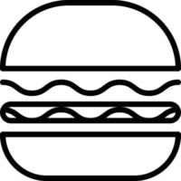 hamburger vectorillustratie op een background.premium kwaliteit symbolen.vector pictogrammen voor concept en grafisch ontwerp. vector