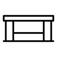 tafel stoel icoon schets vector. werkwijze winkel vector
