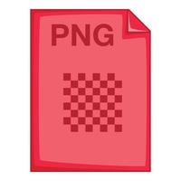 PNG het dossier icoon, tekenfilm stijl vector