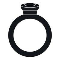 ring icoon, gemakkelijk stijl vector