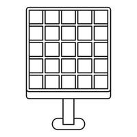 zonne- energie concept icoon, schets stijl vector