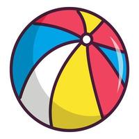 kleurrijk circus bal icoon, tekenfilm stijl vector