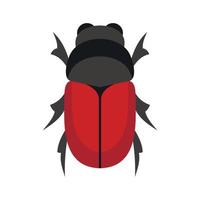 maybug icoon, vlak stijl vector