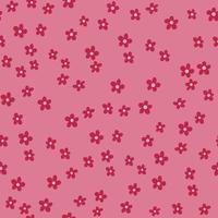 naadloos bloemen patroon van kamilles Aan een achtergrond in kleur viva magenta vector