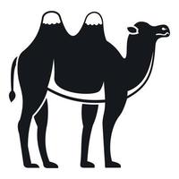 kameel icoon, gemakkelijk stijl vector