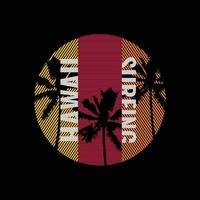 hawaii illustratie typografie. perfect voor het ontwerpen van een t-shirt vector