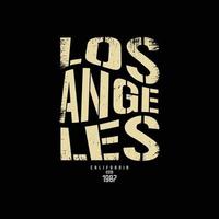 los angeles illustratie typografie. perfect voor het ontwerpen van een t-shirt vector