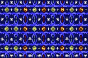 blauw patroon met getallen en symbolen vector