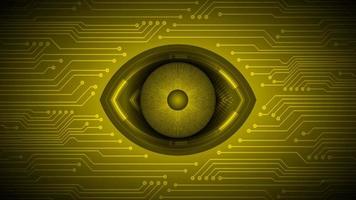 cyberveiligheid technologie achtergrond met oog vector