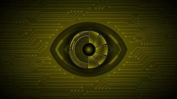 cyberveiligheid technologie achtergrond met oog vector