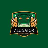 vlak alligator logo sjabloon vector