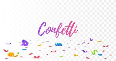 confetti achtergrond. vallend confetti, verjaardag vector illustratie