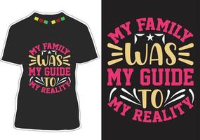 familie citaten t-shirt ontwerp vector