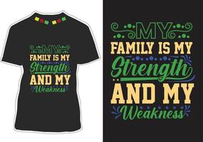 familie citaten t-shirt ontwerp vector