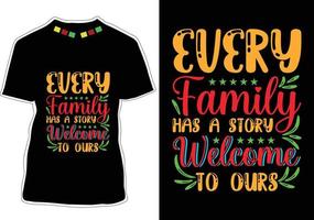 familie citaten t-shirt ontwerp vector