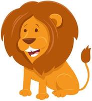 leeuw cartoon wild dier karakter vector