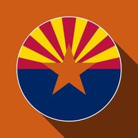 Arizona staat vlag. vector illustratie.