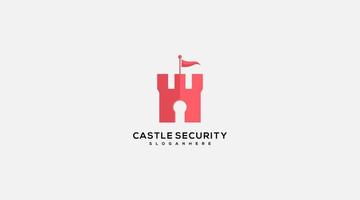 veiligheid logo, cyber veiligheid logo, bescherming logo, kasteel veiligheid icoon, schild veiligheid vector