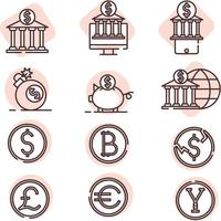 Internationale geld, icoon, vector Aan wit achtergrond.